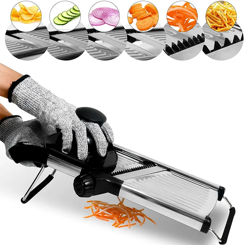 BowLift | Adjustable Stainless Steel Mandoline Slicer – Durable Kitchen Essential