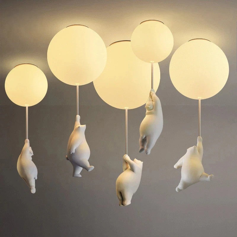 BowLift | Hanging Bears Balloon Lamp