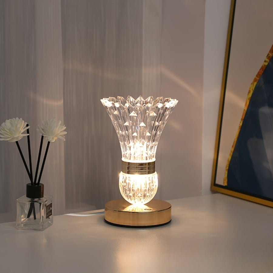 VaseLight - LED Crystal Table Lamp with Dimmable Atmosphere Bowlift