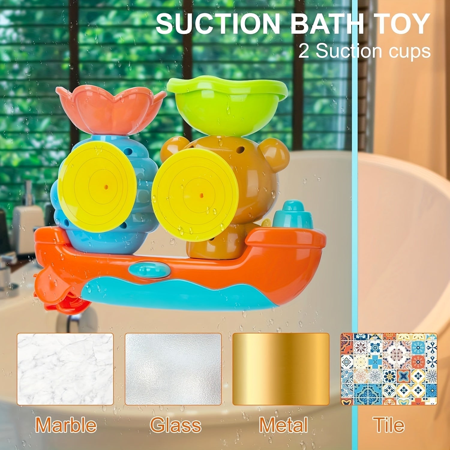 BowLift | Baby Bath Toy Floating Bear Boat