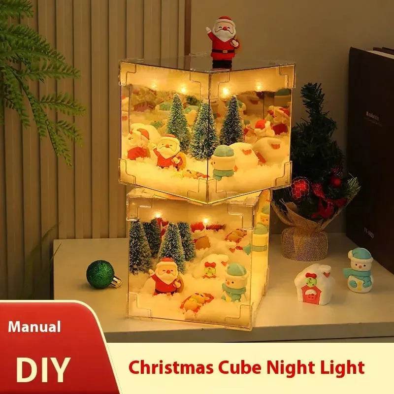 BowLift | Christmas Cube Night Light Lamp Desktop Decoration Christmas gifts