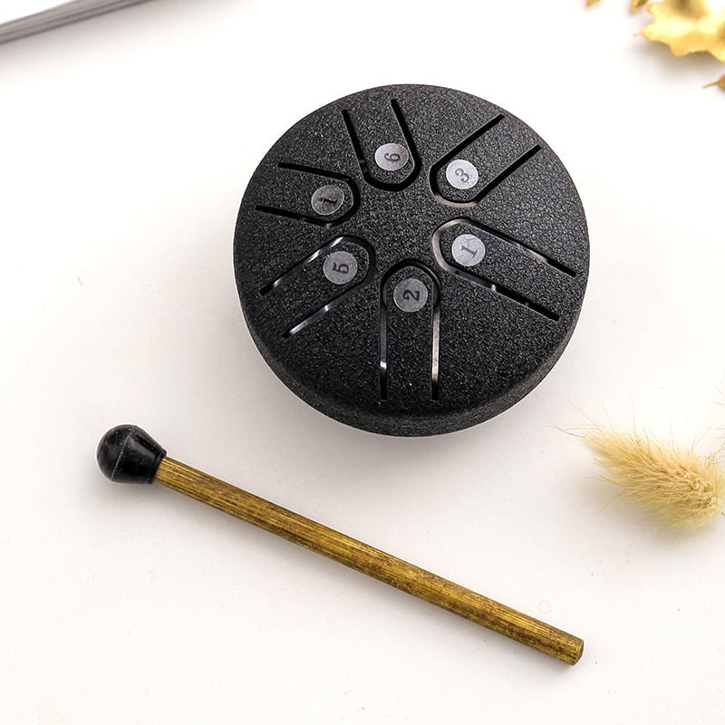 BowLift | BUDDHA STONES MINI STEEL TONGUE DRUM 3 INCH SOUND HEALING DRUM KIT