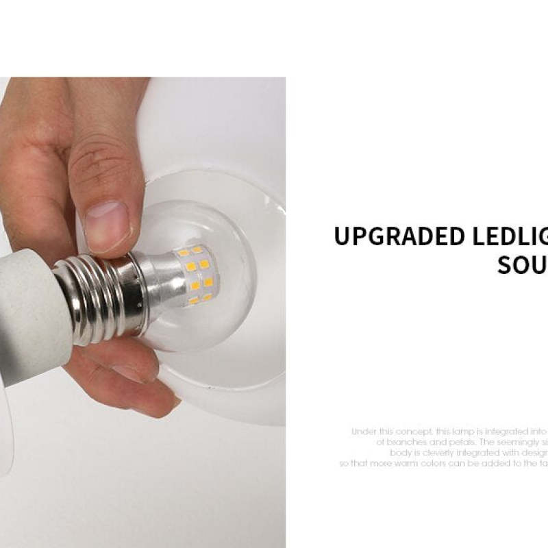 BowLift | Flower Branch Chandelier Living Room