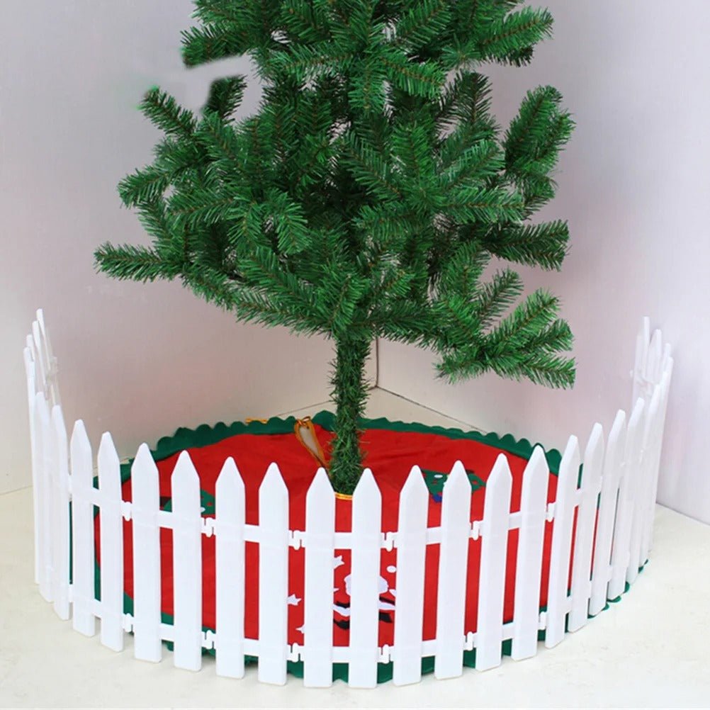 BowLift | Christmas Tree Fence - Christmas White Fence for Home Decor Easy to Assemble