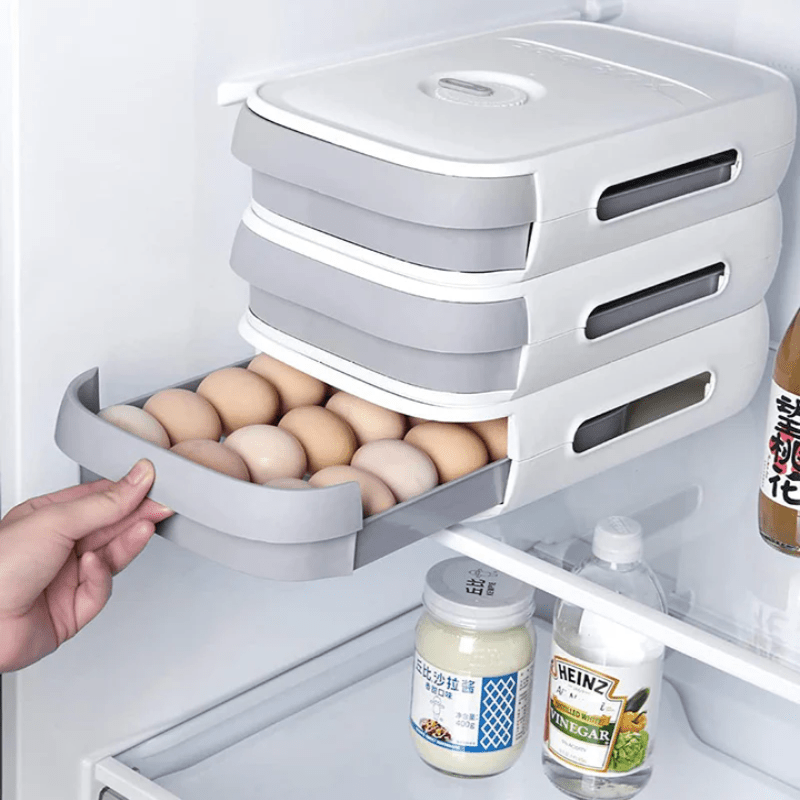BowLift | Practical fridge drawer for 18-20 eggs with freshness indicator