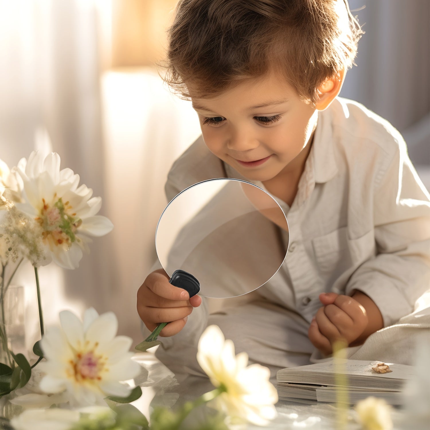 BowLift | Hands-Free Magnifying Glass with Neck Strap - 5X Magnification for Reading