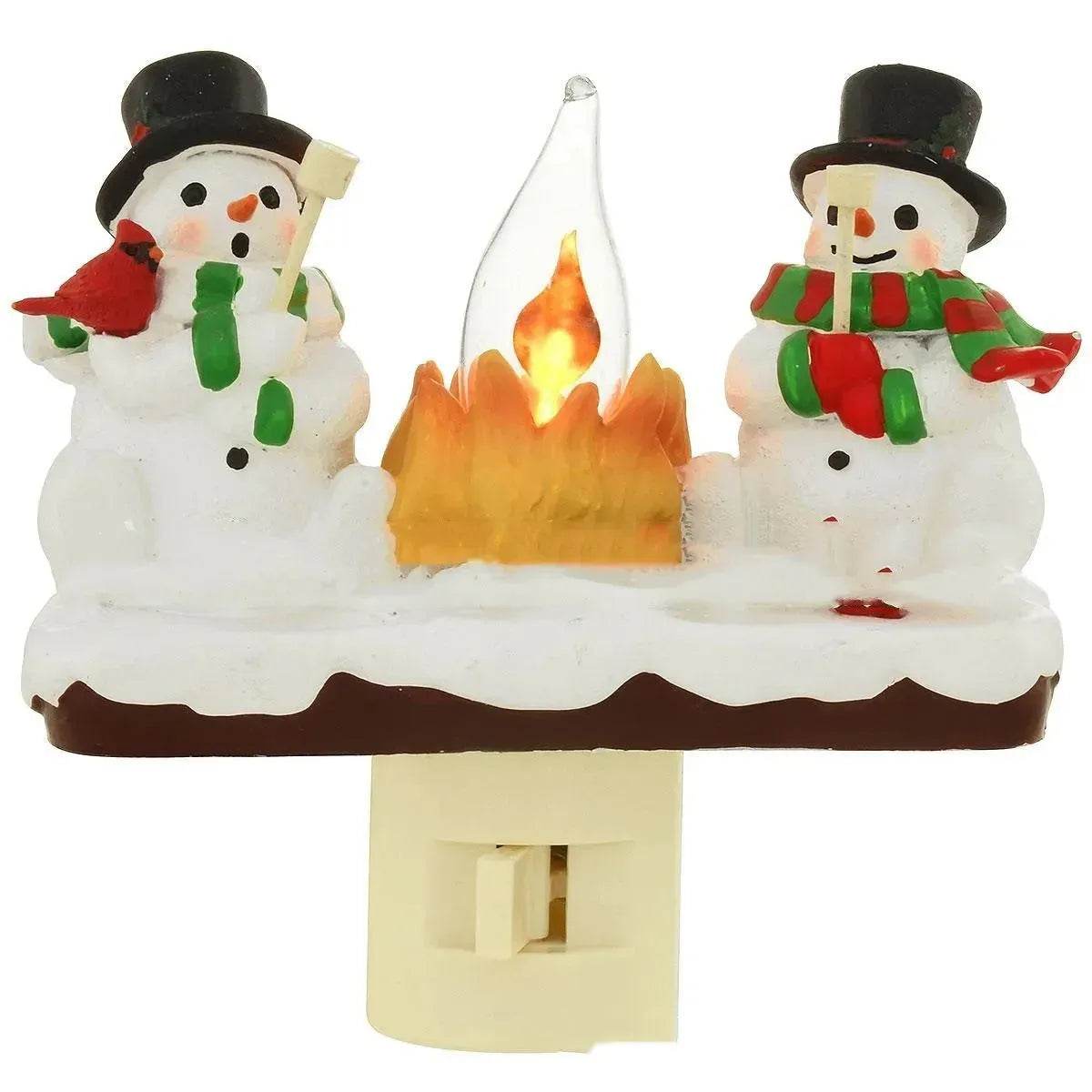 BowLift | Christmas Snowman And Campfire Night Light Gift for kids