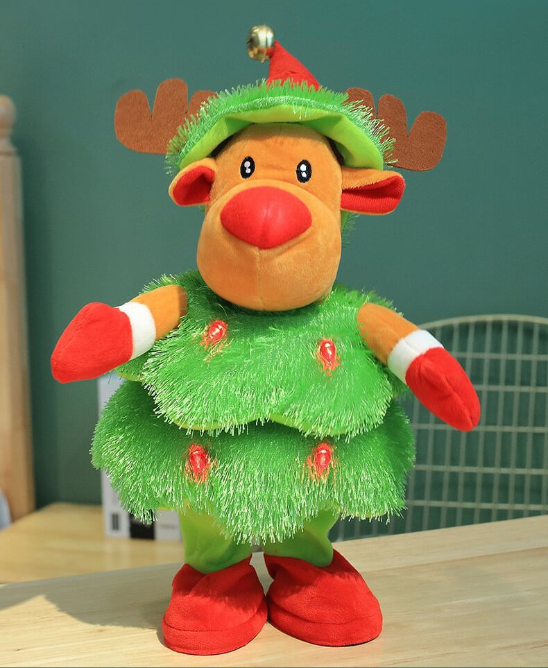 BowLift | Christmas Singing & Dancing Plush Toy | Animated Holiday Decoration | 38–40cm