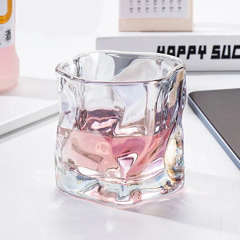 BowLift | Elegant Glacier Ripple Whisky Glass