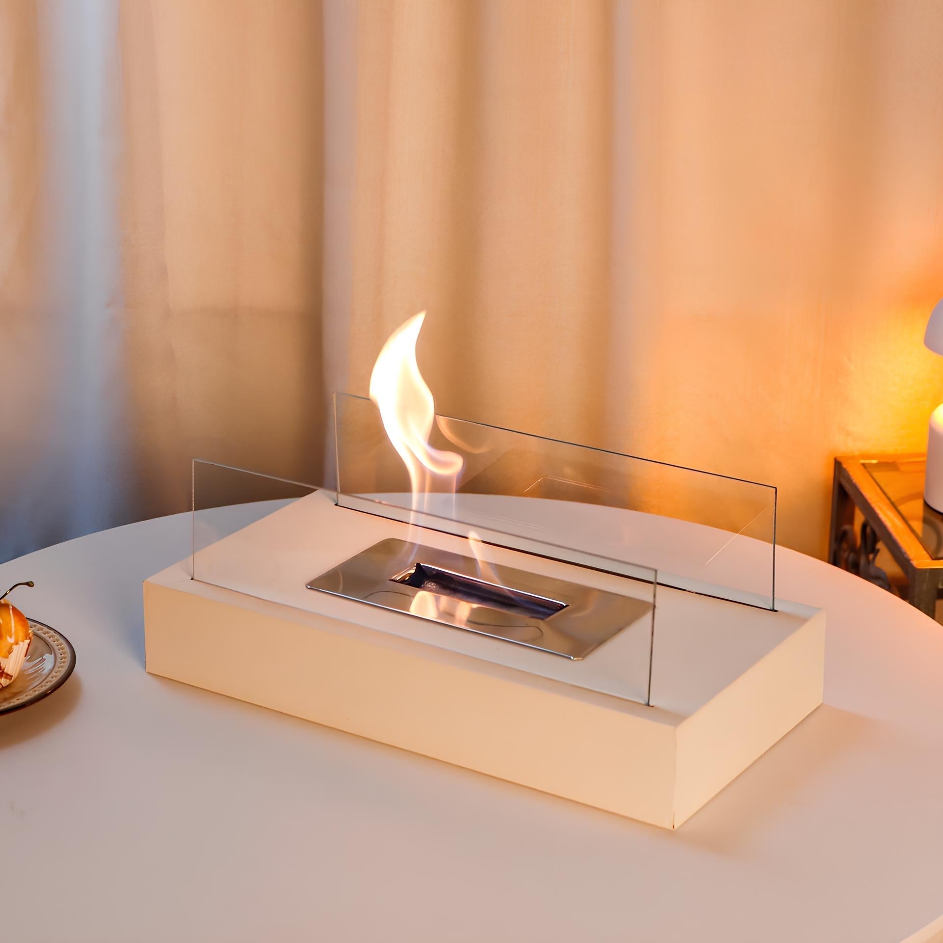 BowLift | Compact Glass Bioethanol Tabletop Fireplace