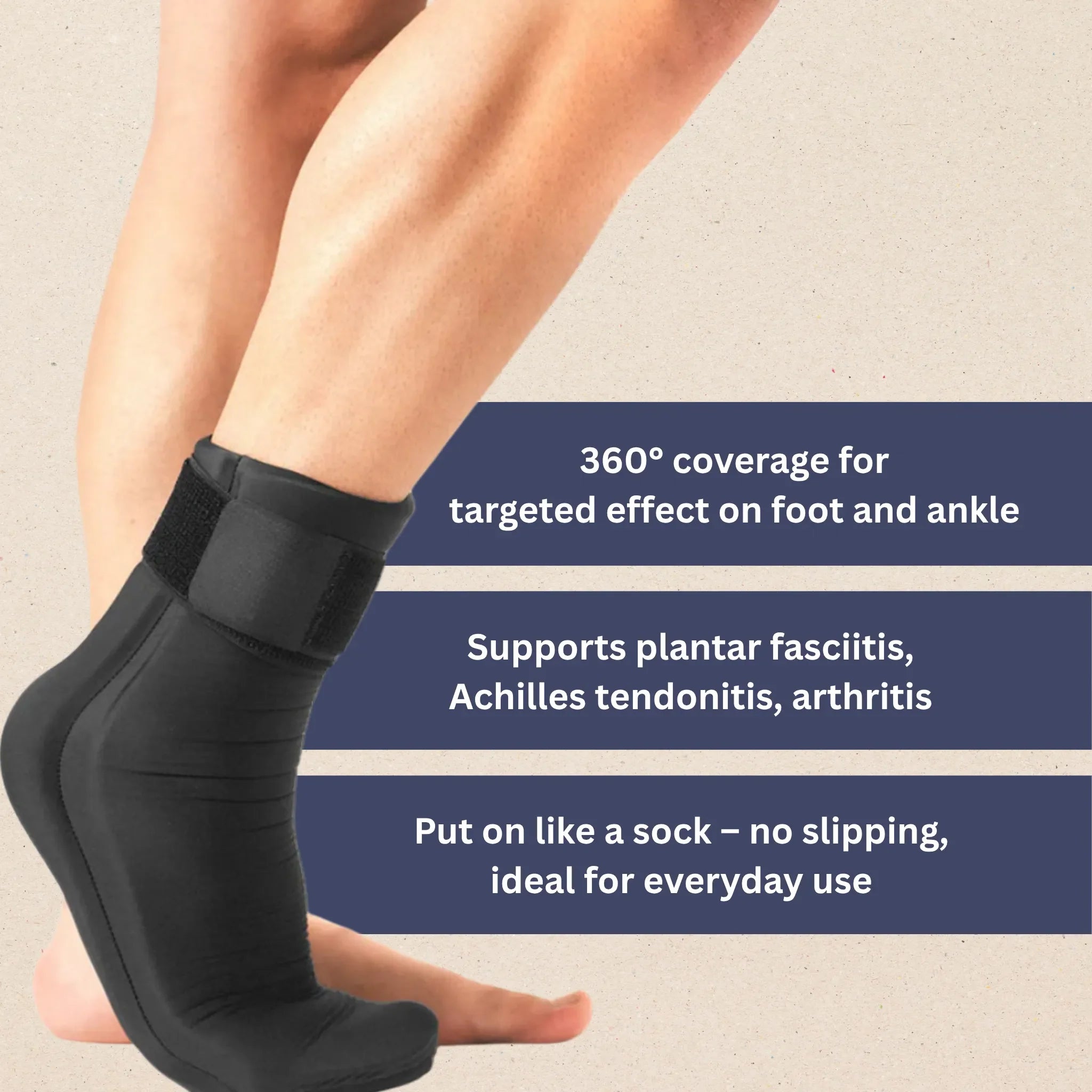 BowLift | Cooling & Warming Foot Brace | Adjustable, Breathable & Ideal for Injury Recovery