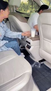 BowLift | Car Armrest Storage Organizer with Cup Holder