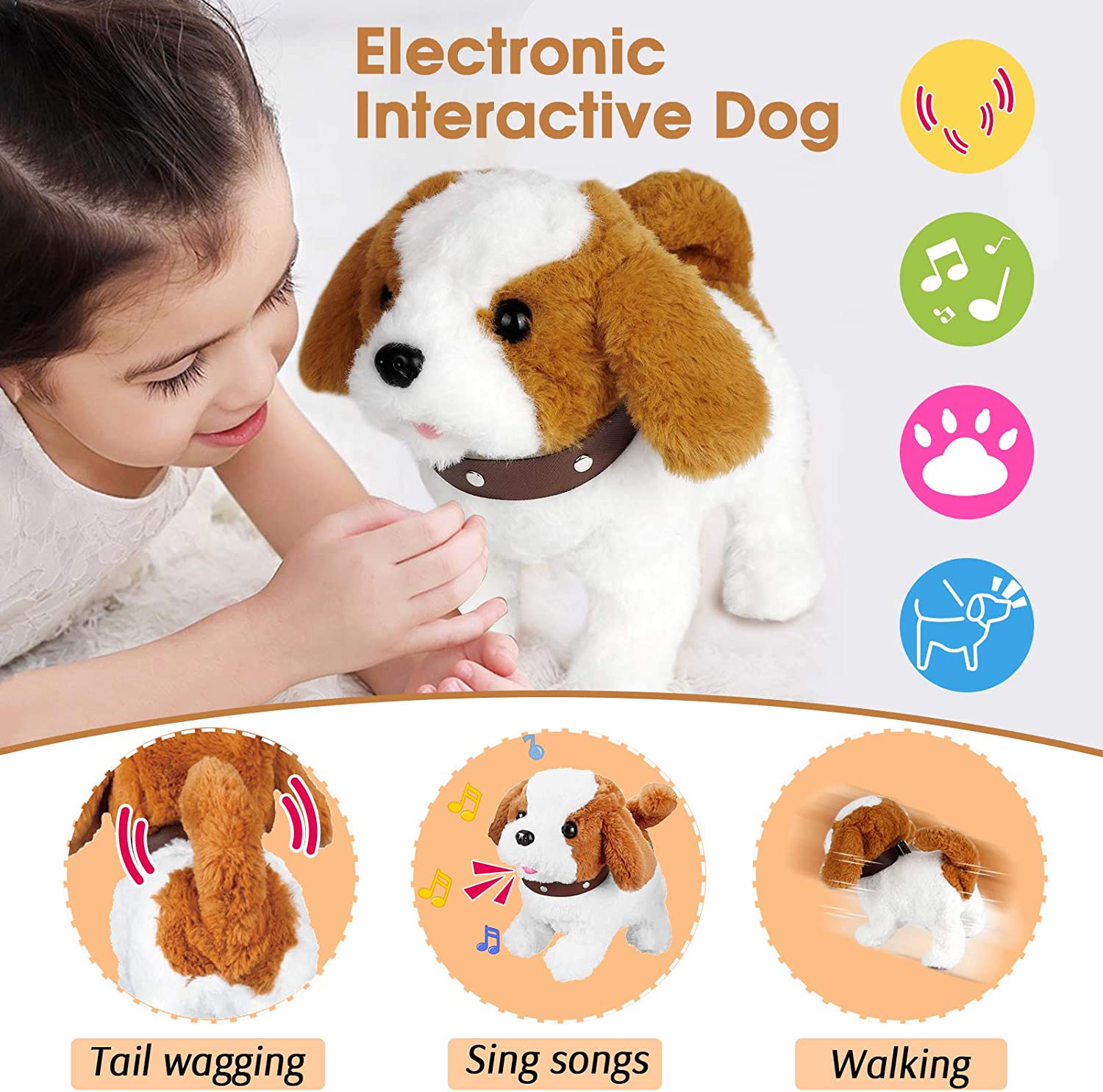 BowLift | Electronic Interactive Plush Puppy Toy