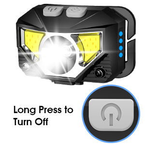 BowLift | 2-Pack Ultra-Bright Led Rechargeable Headlamp Flashlight Waterproof And Motion Sensor