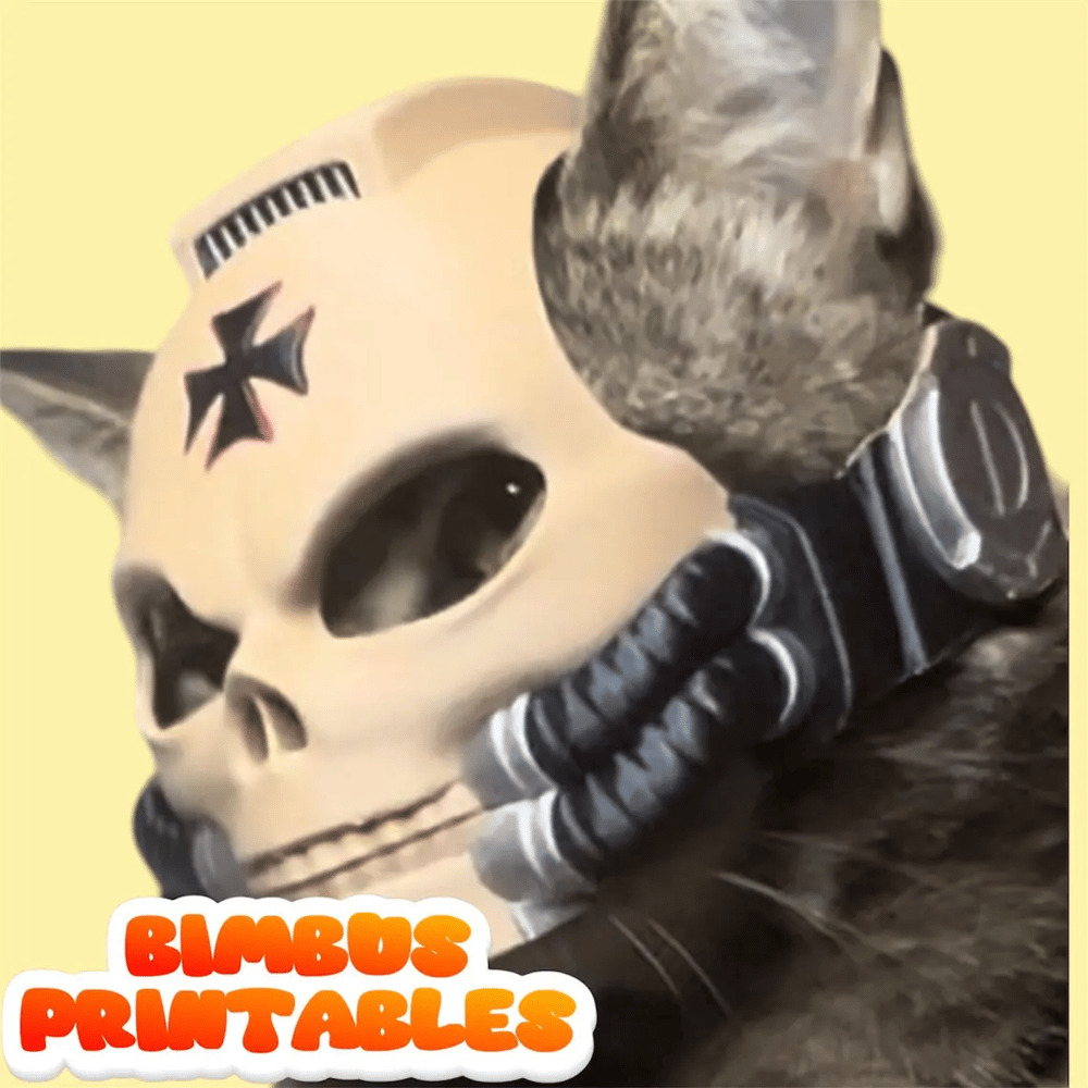 BowLift | Cat Skull Helmet — Lightweight Sci-Fi Pet Armor for Cosplay