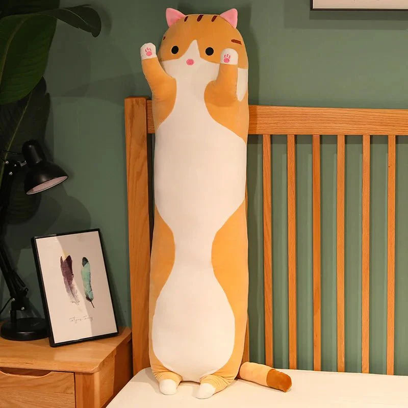 BowLift | FELINEDREAM – Soft Plush Cat Pillow for Kids