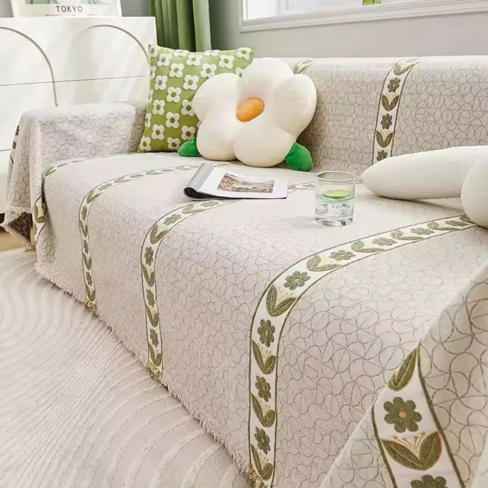 BowLift | Flourish Leaf Sofa Cover