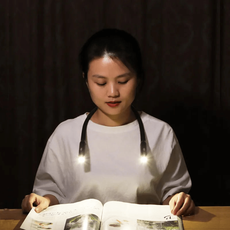 BowLift | FlexRead – Portable Neck Reading Light | Hands-Free USB Rechargeable Book Lamp