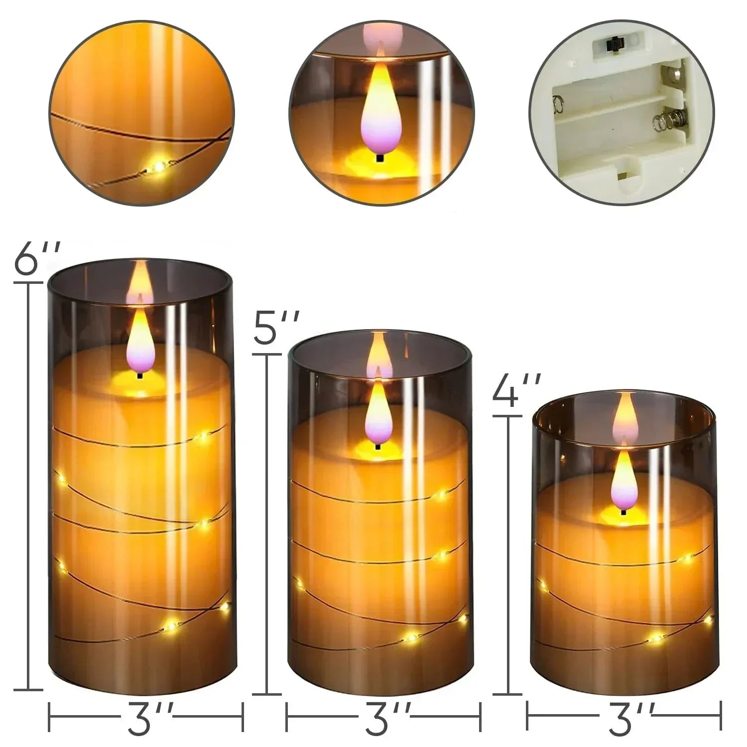 BowLift | Candle Lights Set with Realistic LED Flame