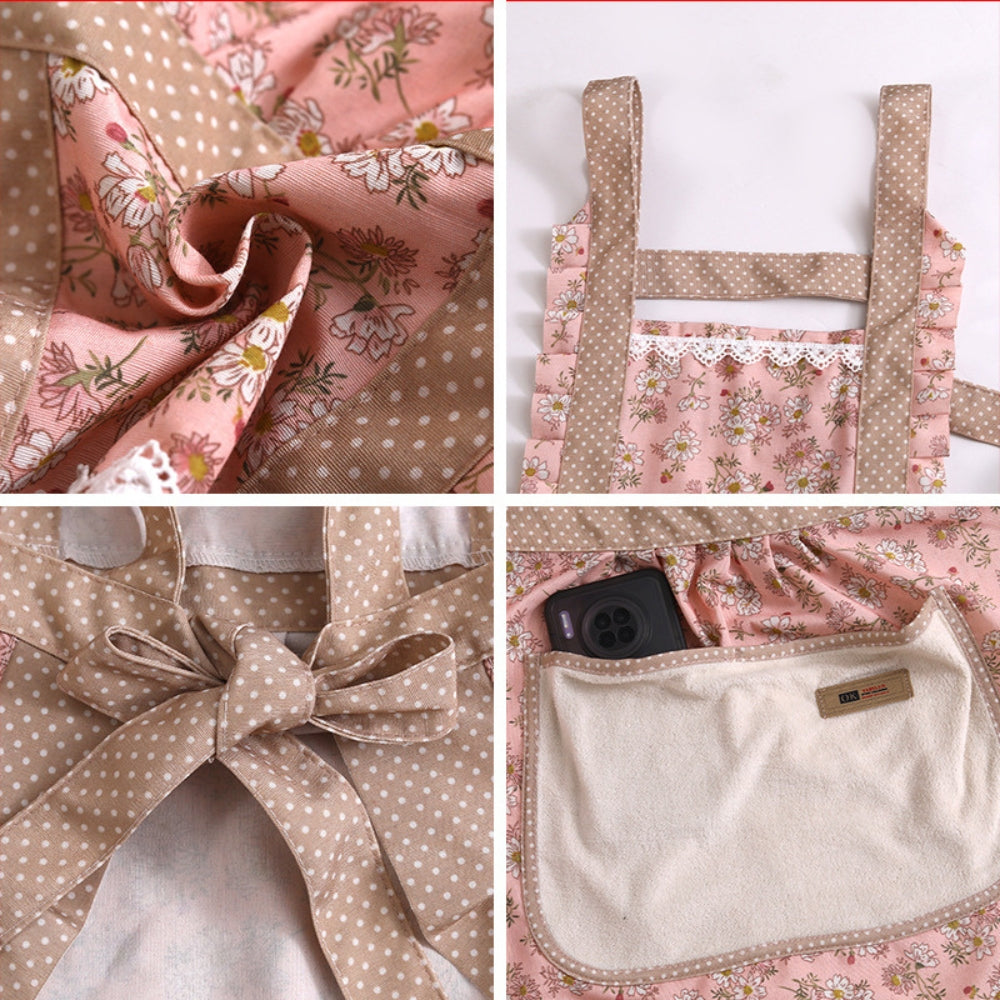 BowLift | Cotton Kitchen Apron Floral Cooking