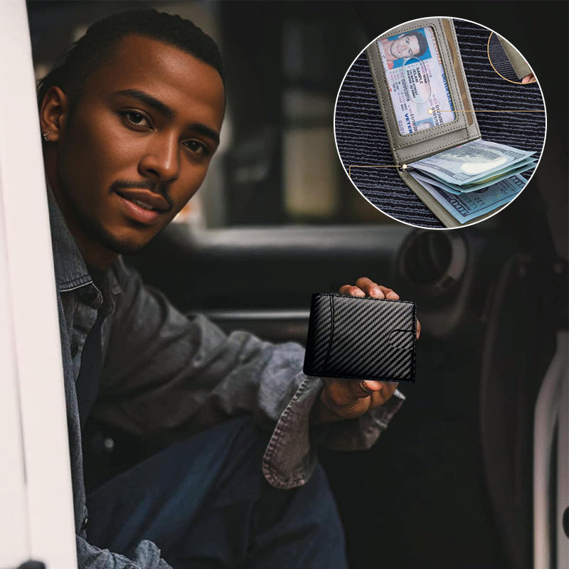 BowLift | Genuine Leather Anti-theft Swipe Card Holder