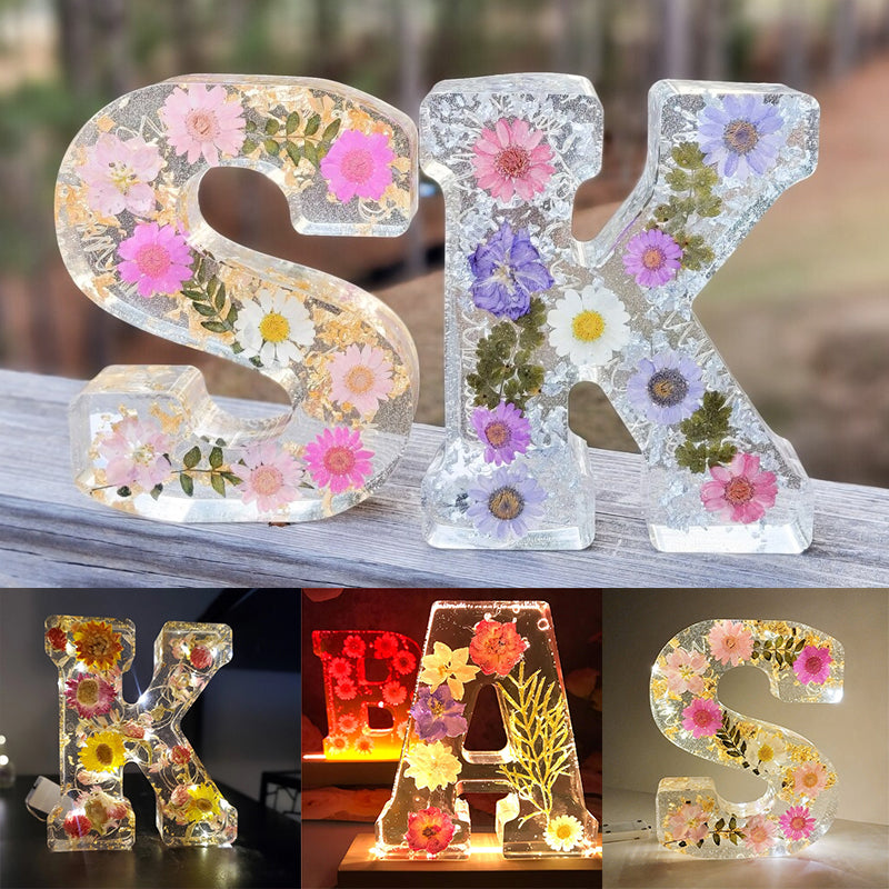 BowLift | Dried Flower Letters Night Light