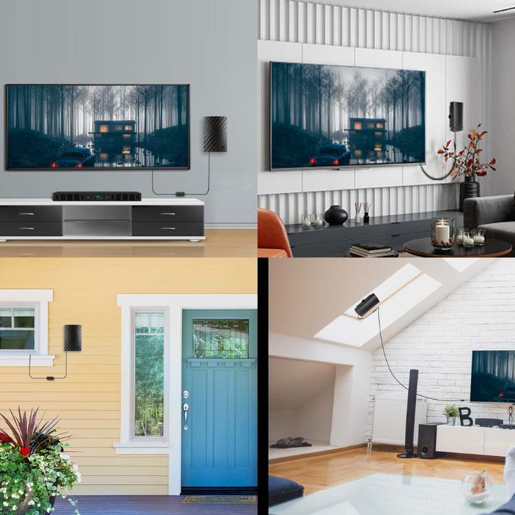 BowLift | 4K Indoor TV Aerial | 600-Mile Range, Easy Plug & Play Installation for Unlimited Free HD Channels