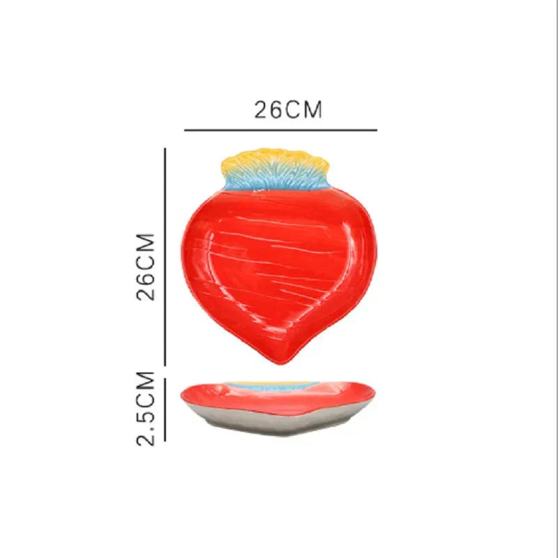 BowLift | Vegetable Shapes Ceramic Salad Plate