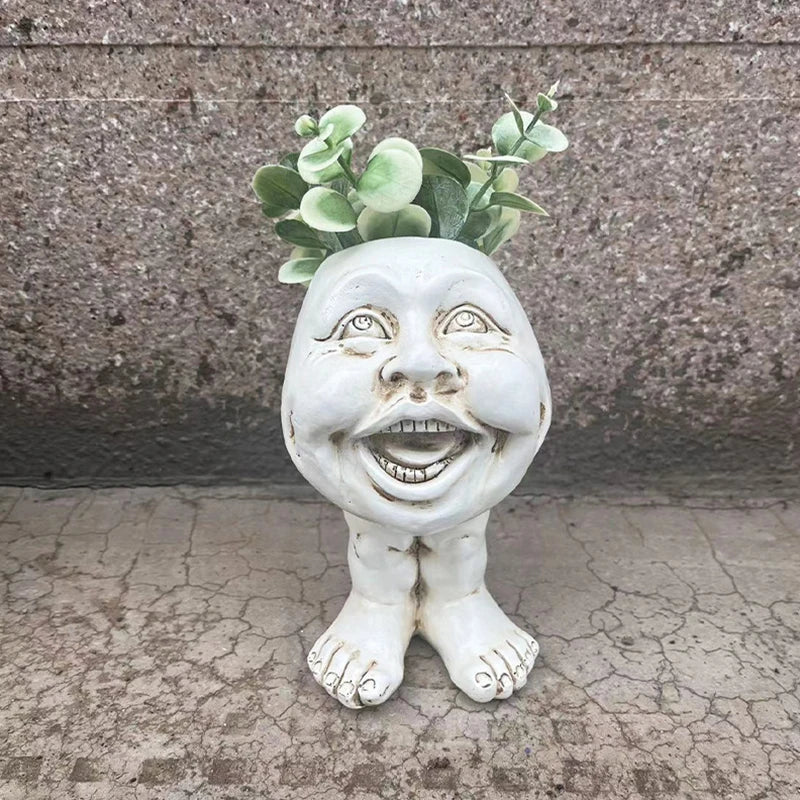 BowLift | Funny Face Resin Succulent Planter - GigglePot