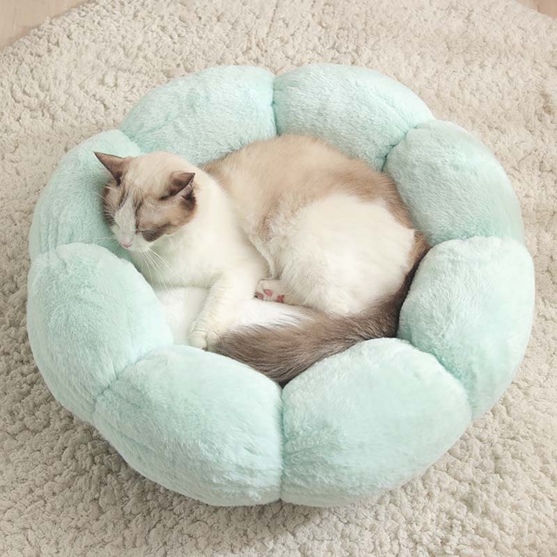 BowLift | Deep Sleep Flower Shape Cat Bed