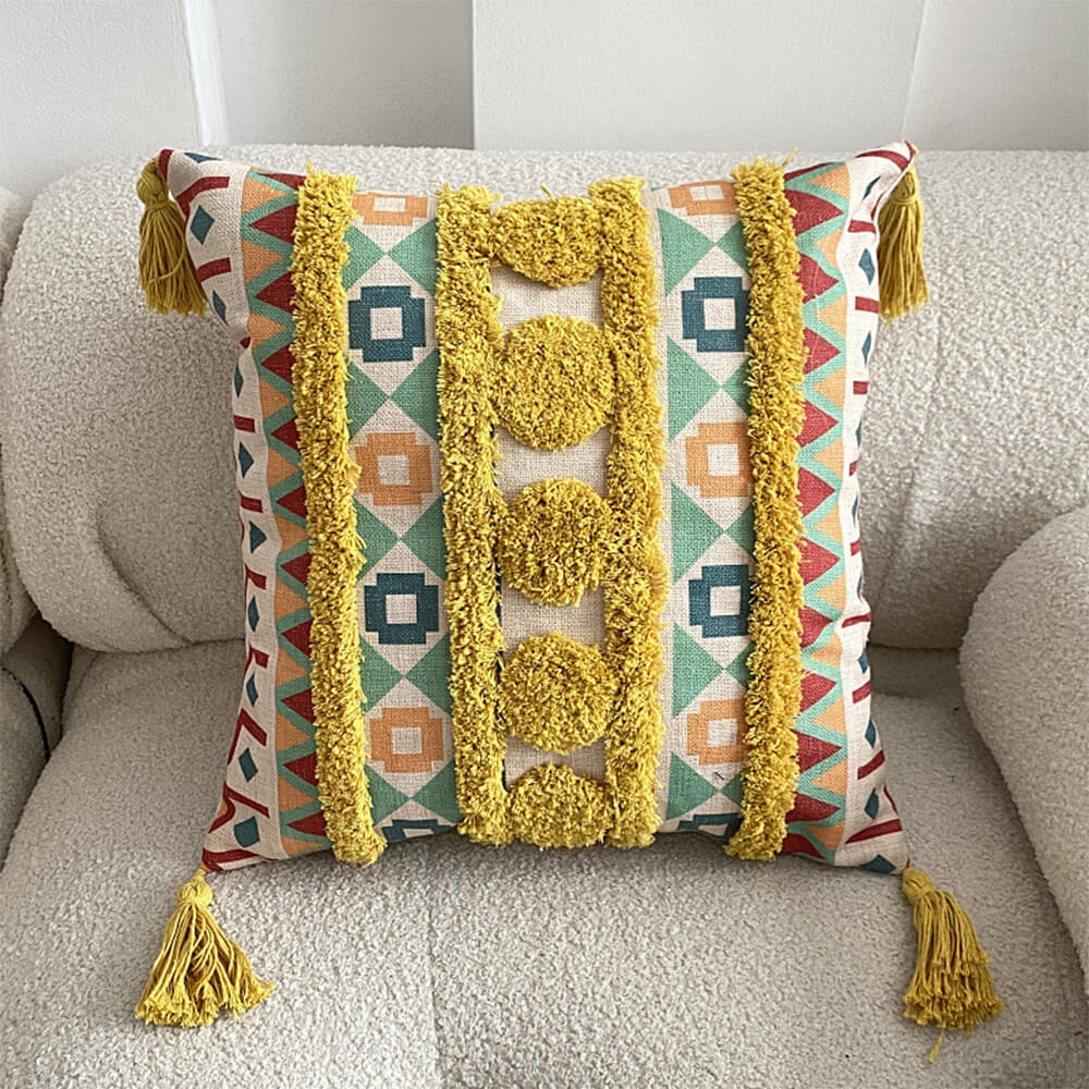 BowLift | Moroccan inspired decorative throw pillow with tassel