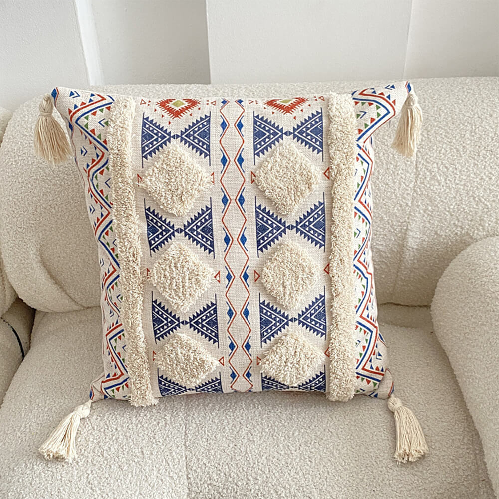 BowLift | Moroccan inspired decorative throw pillow with tassel