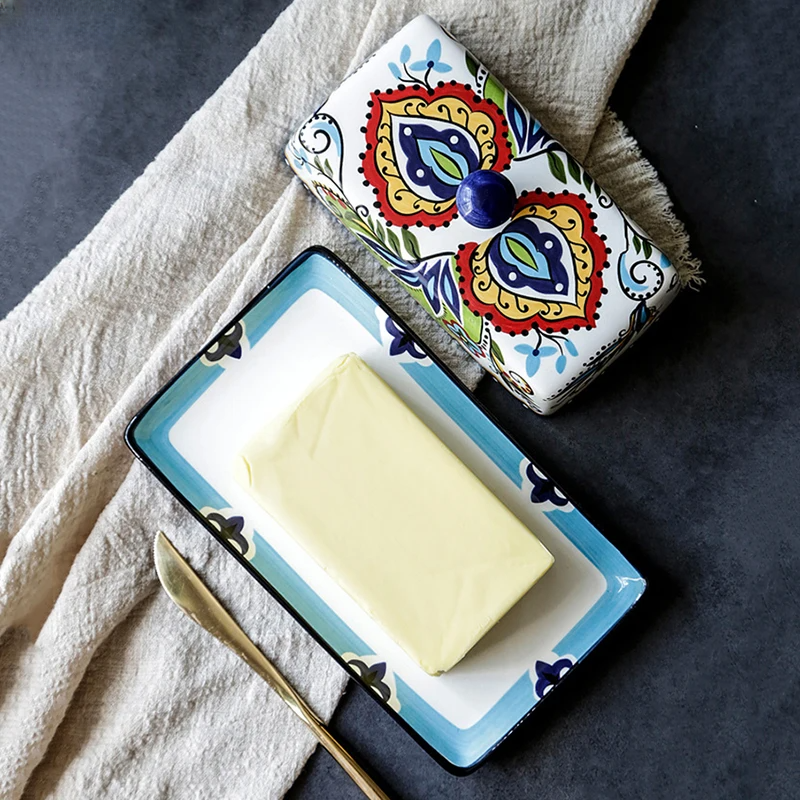BowLift | Hand-Painted Tuscan-Style Butter Dish - TuscanCharm