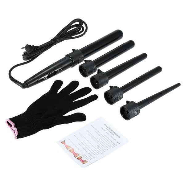 BowLift | 5 Piece Professional Curling Wand Set