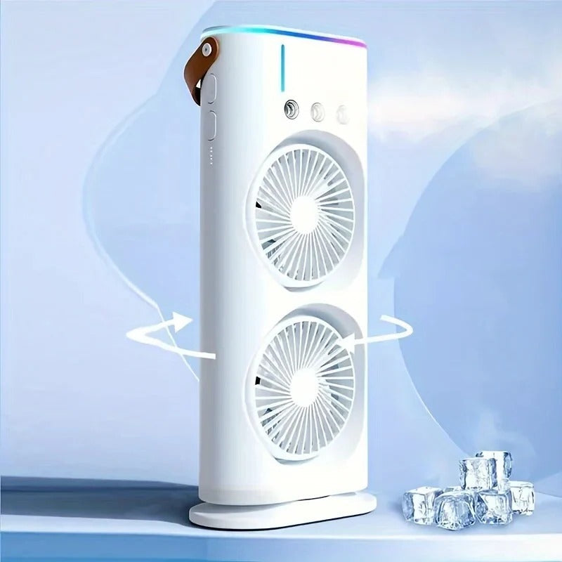 BowLift | Double Head Portable Air Conditioner Fan