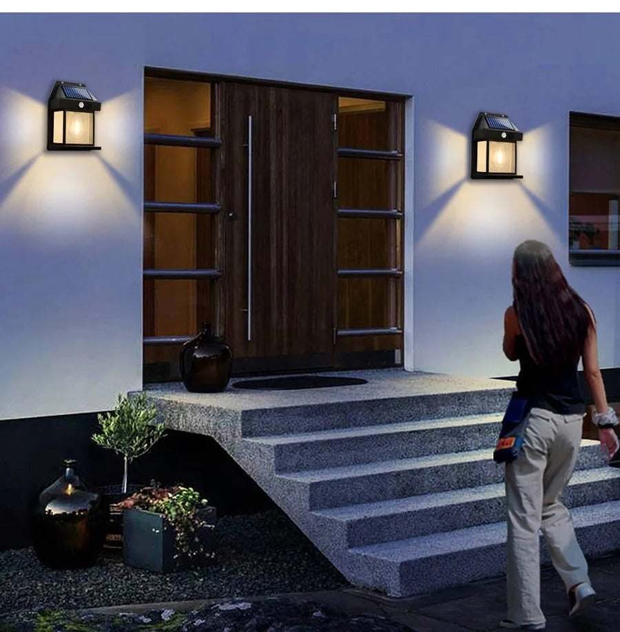 BowLift | 2 Set Solar Wall Lamp Outdoor