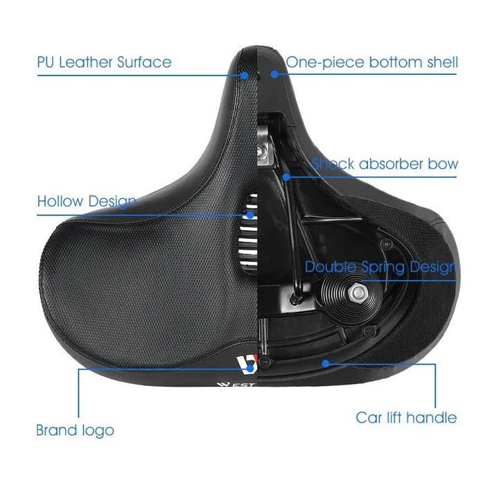 BowLift | AirFlow Comfort Bike Seat for Long Rides