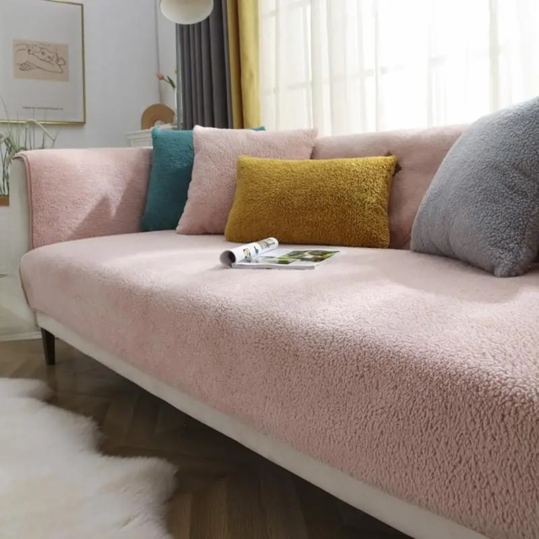 BowLift | Fleece Sofa Cover Waterproof Non Slip