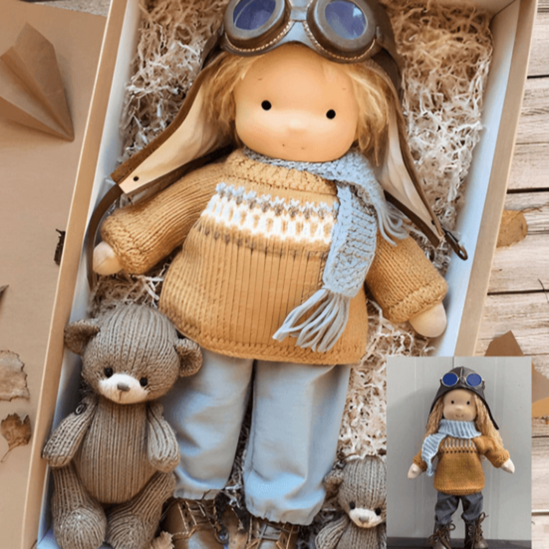BowLift | Doll Handmade Soft Plush Waldorf Toy