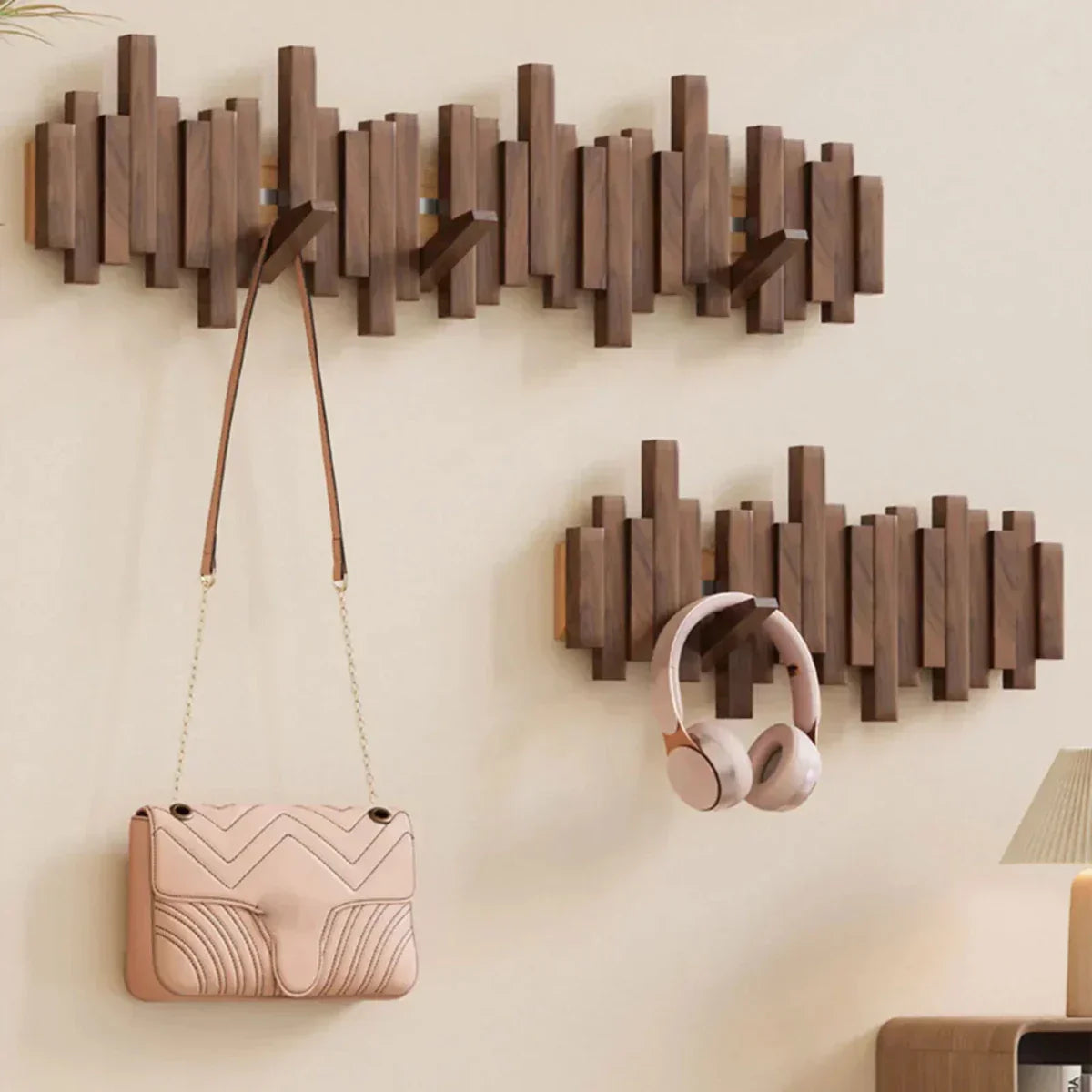 BowLift | Wall coat rack made of wood piano – Practical and elegant for organizing your entryway