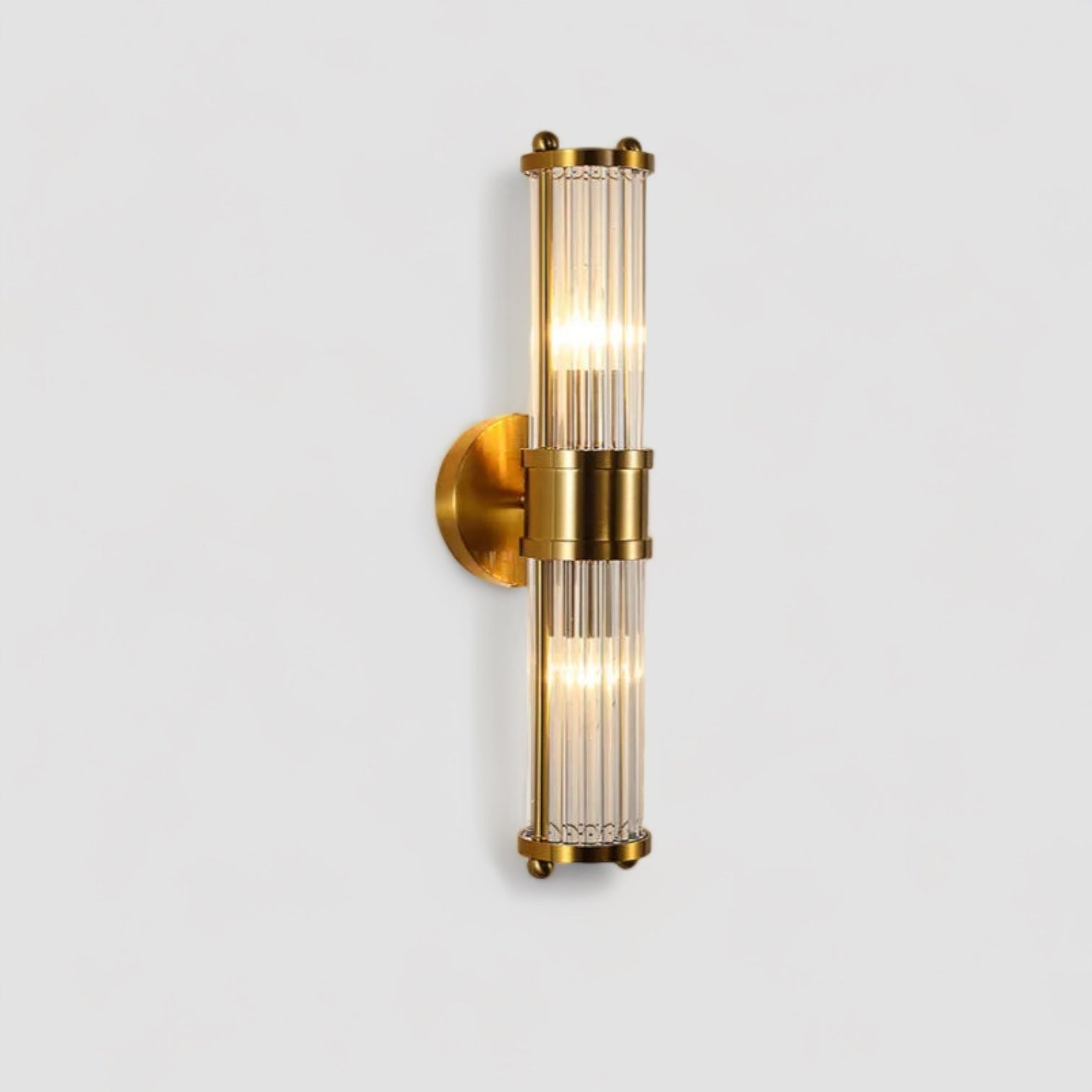 BowLift | BrilluxGlow – Stylish Crystal and Brass Wall Light