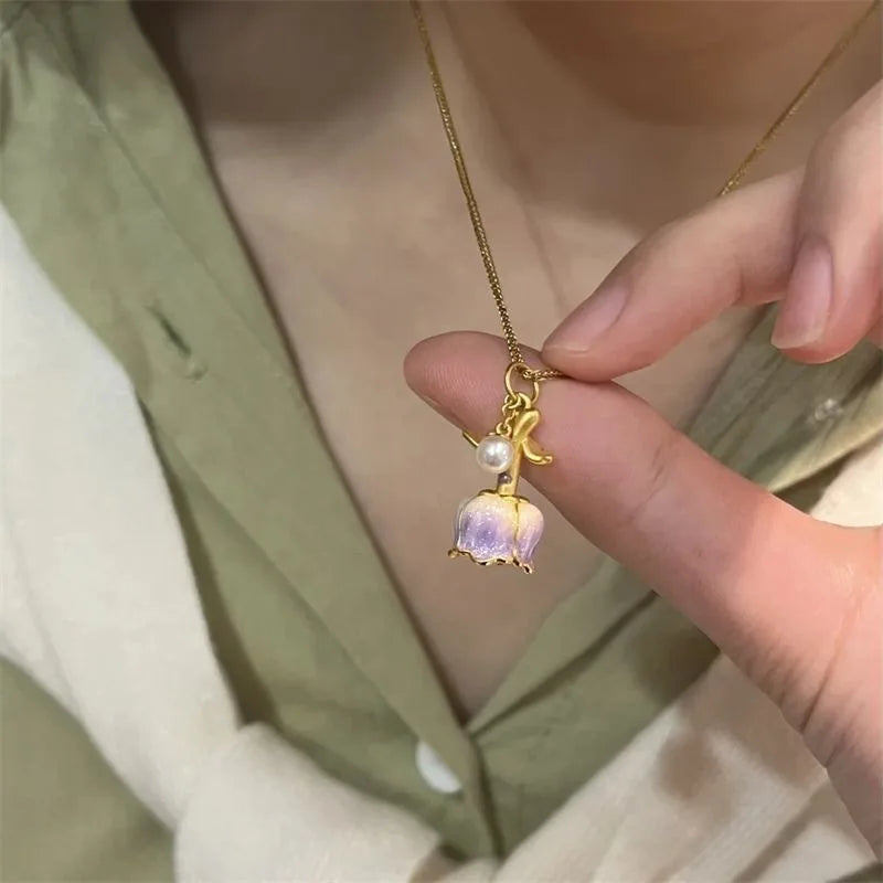 BowLift | Elegant Rose Necklace Charm