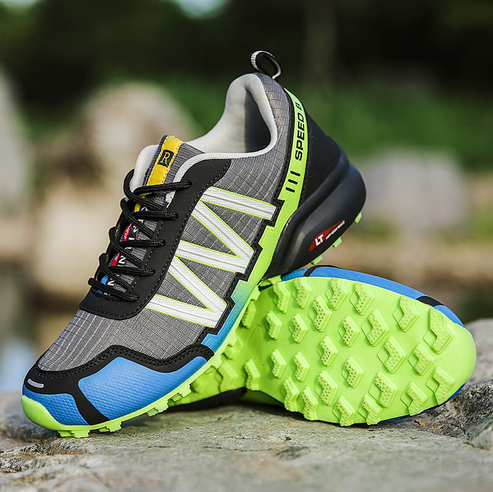 BowLift | Summit Climber Hiking Boots in Blue and Green