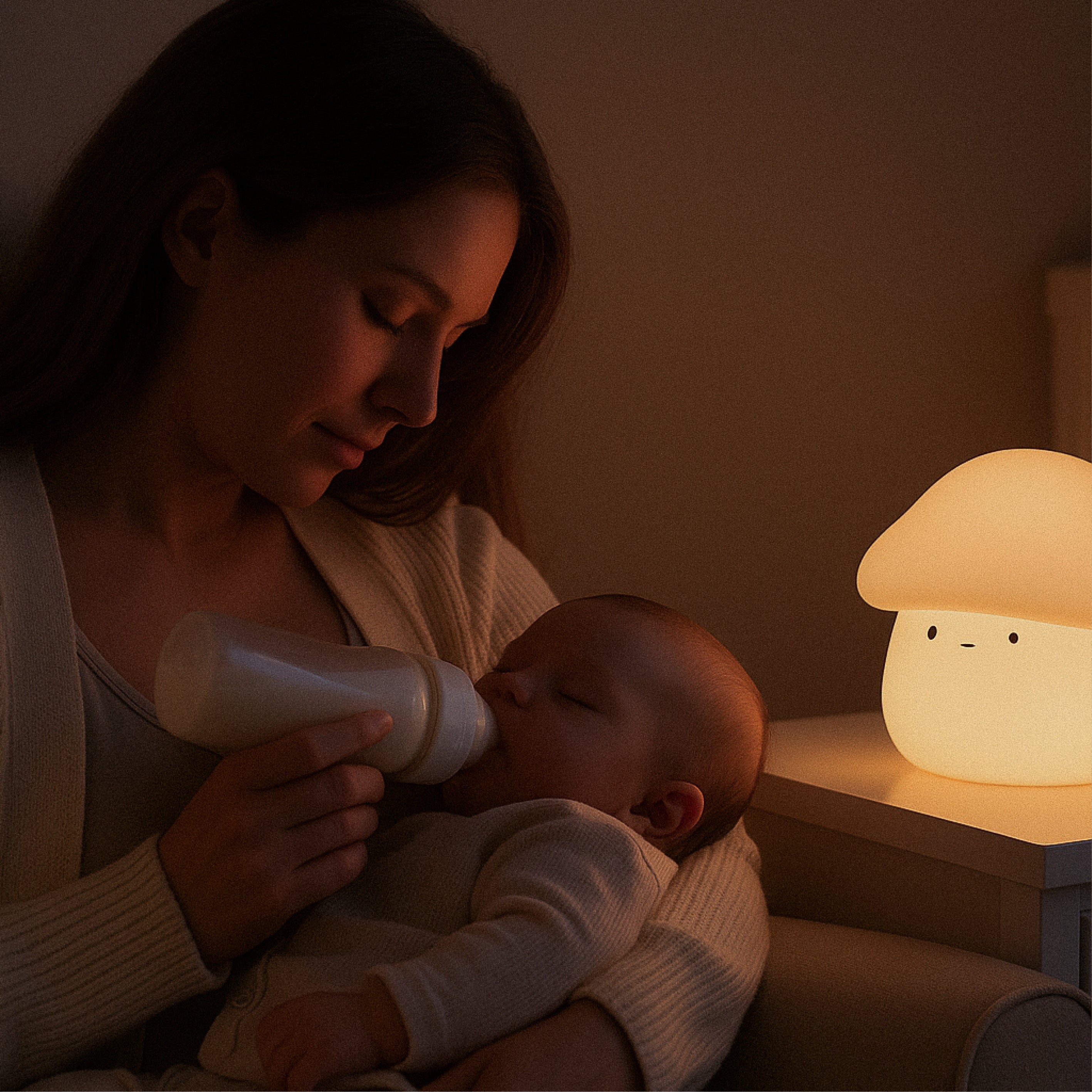 BowLift | Paddie Mushroom Night Light – Soft Silicone Lamp for Kids