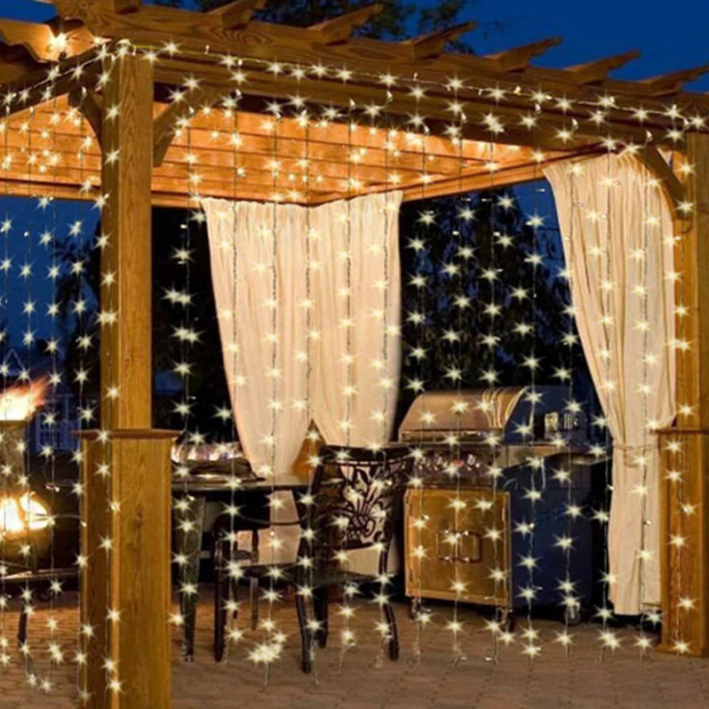 BowLift | 300-LED Warm White String Curtain Light, 10ft. length