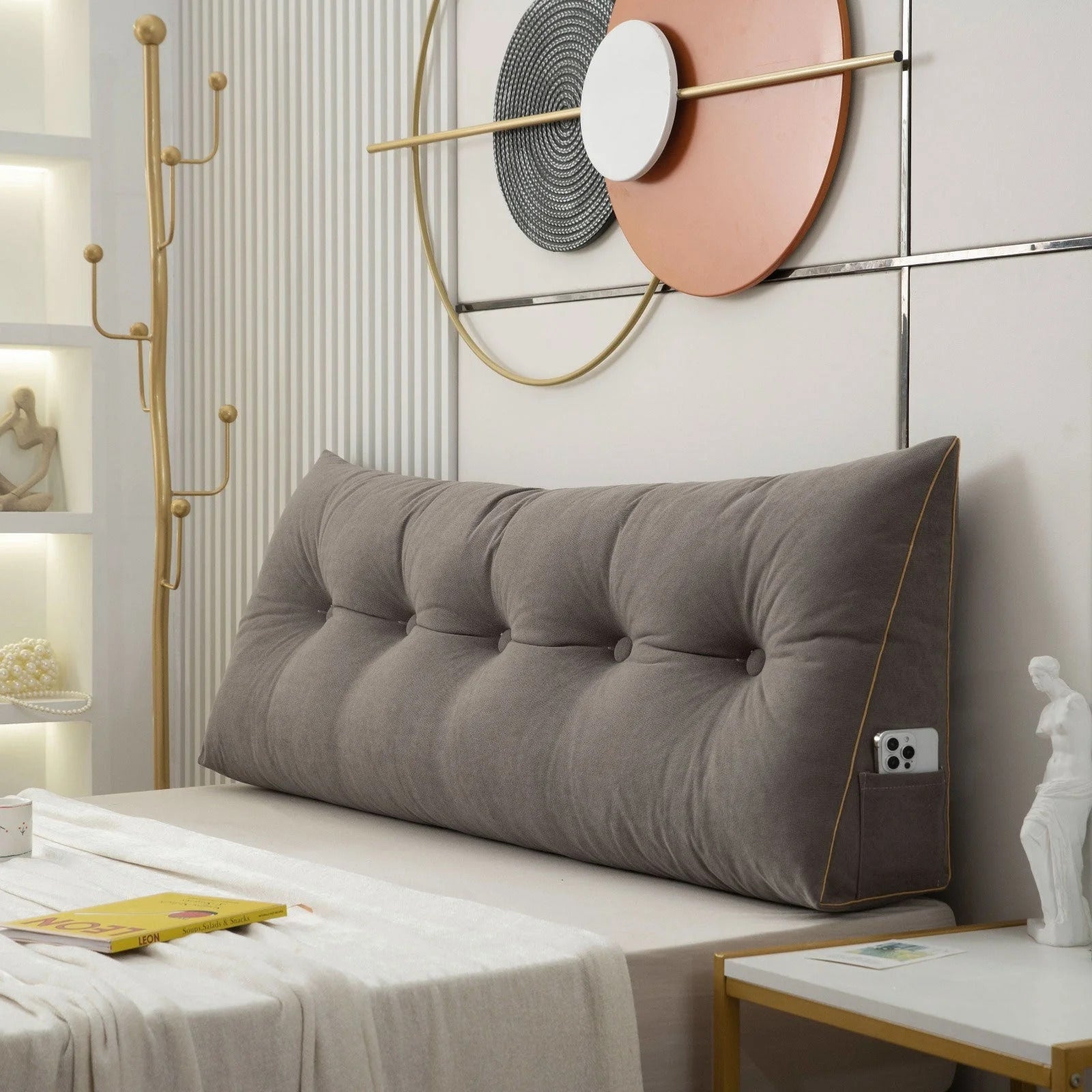 BowLift | Ergonomic Wedge Pillow | Back & Neck Support with Removable Cover for Bed & Sofa Relaxation