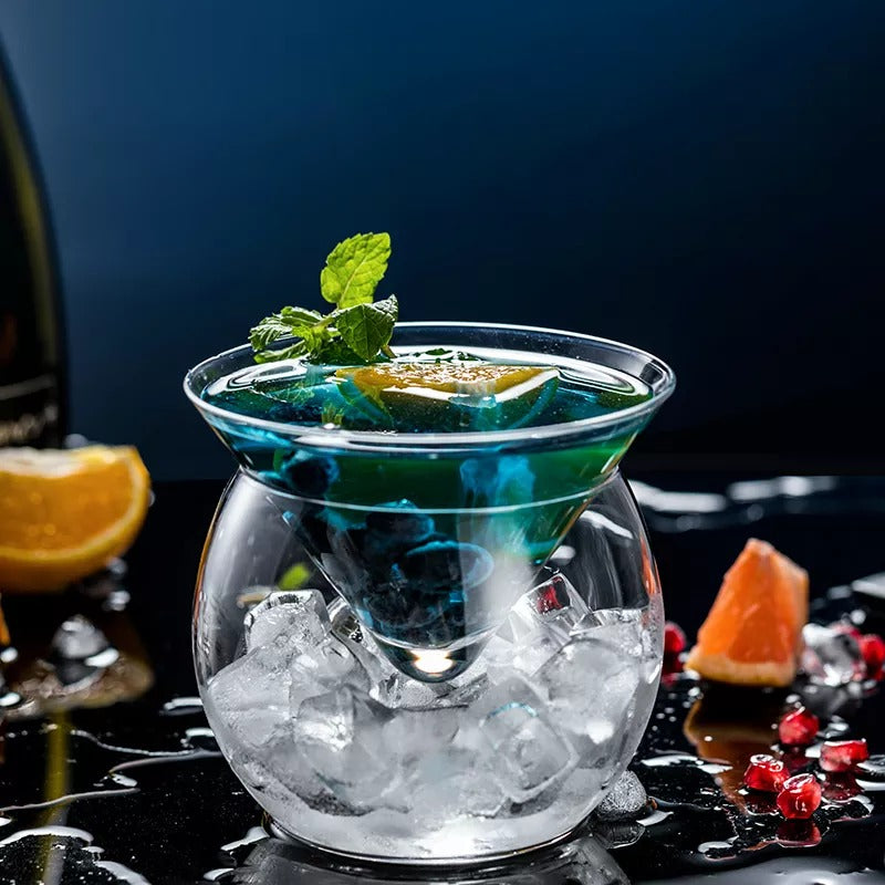 BowLift | Crystal Iced Cone Cocktail Glass