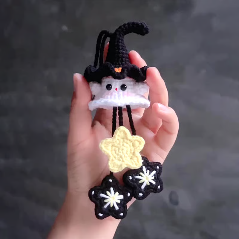 BowLift | Halloween Crochet Kit | Witch Ghost Design | DIY Handmade Plush Décor