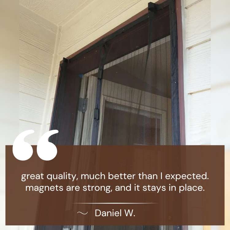 BowLift | InsectGuard Magnetic Mesh Door | Heavy-Duty, Tear-Resistant & Hands-Free Access for Summer Airflow