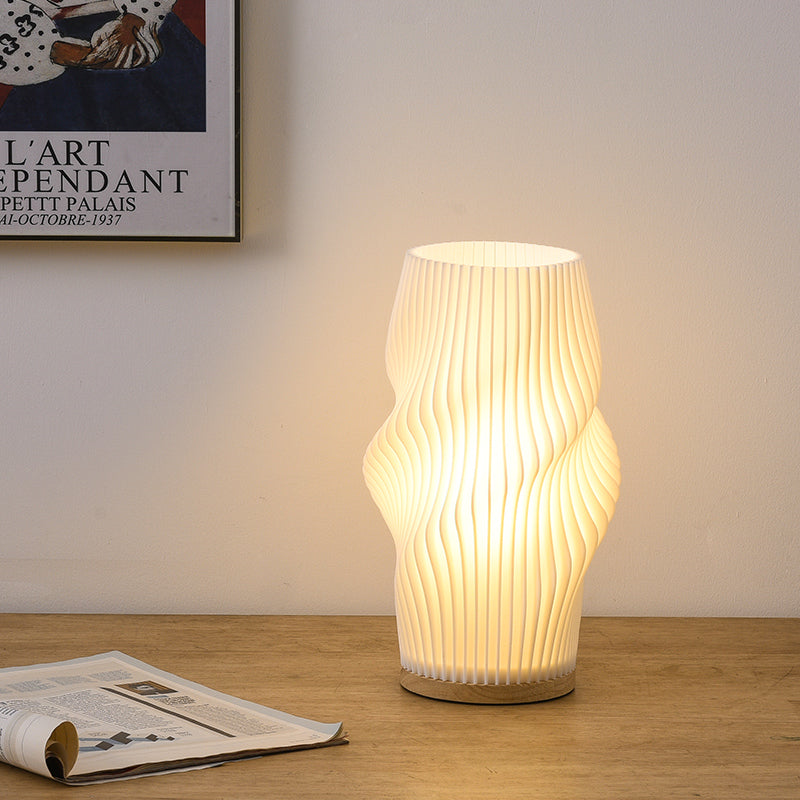 BowLift | Frenchlight Table Lamp - Elegant Pleated Table Lamp in French Cream for Atmospheric Spaces